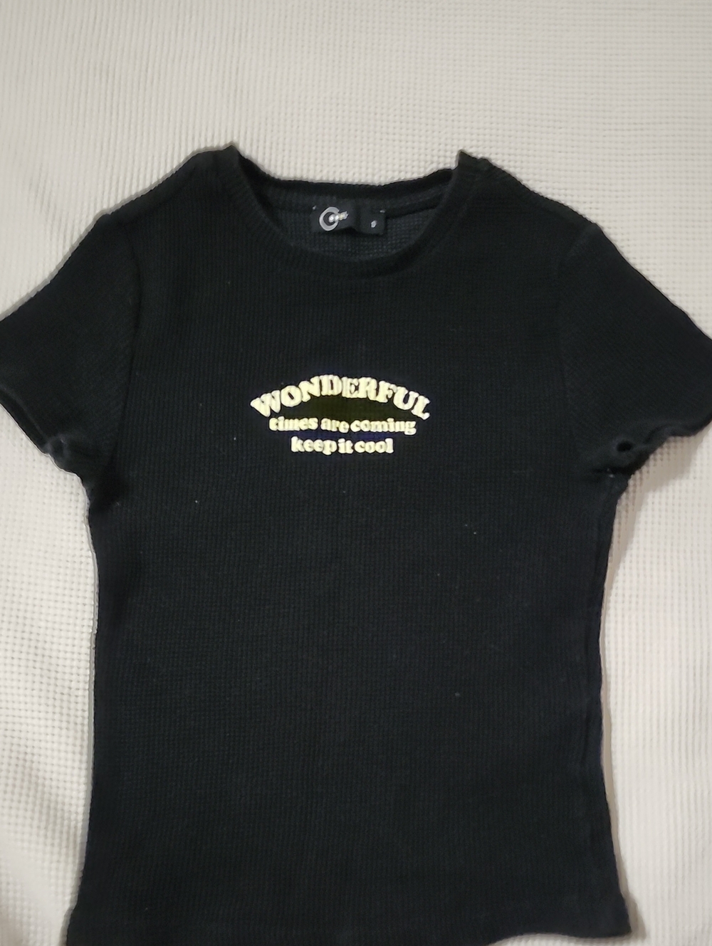 Kids Black 'Wonderful' Graphic Tee - Keep It Cool